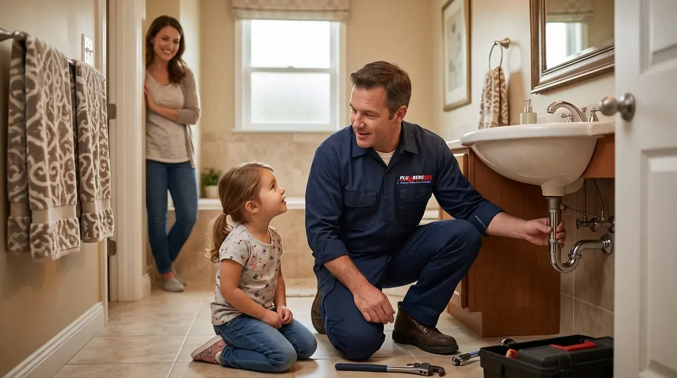 Licensed plumber at work in Oak Lawn, IL